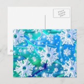 Blauer Schnee Postkarte (Vorne/Hinten)