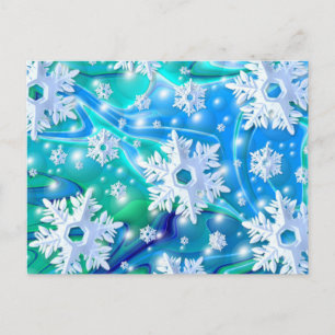 Blauer Schnee Postkarte
