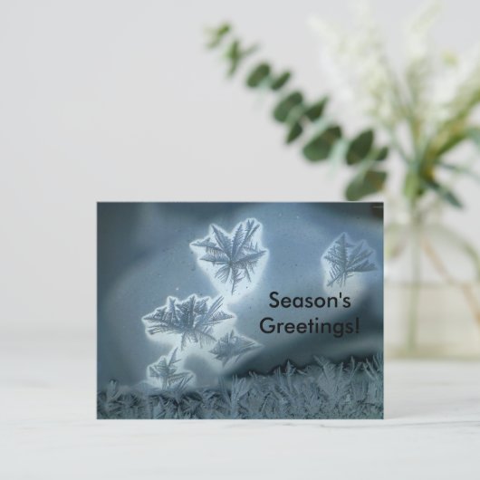 Blauer Schnee Postkarte (Stehend Vorderseite)