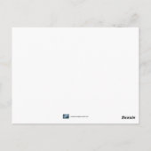 Blauer Schnee Postkarte (Rückseite)