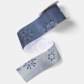 Blauer Schnee Satinband (Rückseite)