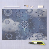 Blauer Schnee Seidenpapier (Handwerk)