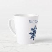 Blauer Schneeblume Weihnachten Milchtasse (Linke Ecke)