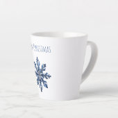 Blauer Schneeblume Weihnachten Milchtasse (Rechte Ecke)