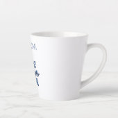 Blauer Schneeblume Weihnachten Milchtasse (Rechts)