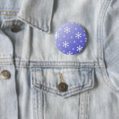 Blauer Schneeflocke-Knopf Button (Beispiel)