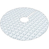 Blauer Schneeflockenrock Polyester Weihnachtsbaumdecke (Schrägansicht)