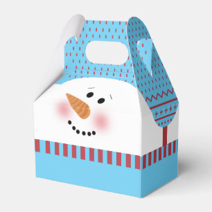 Blauer Schneemann-Giebel-Kasten Geschenkschachtel