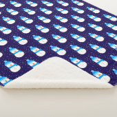 Blauer Schneemann in Flurry Sherpadecke (3/4)