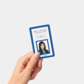 Blauer Schnitt mit Logo-Identifikation Abzeichen h Ausweis (Handheld)