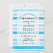 Blauer Schnürsenkel Einladung (Vorderseite)