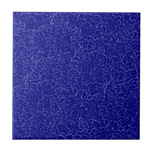 Blauer Schnürsenkel Glaze Solid Color Tile Fliese (Vorderseite)