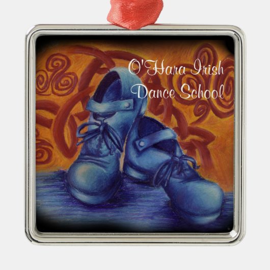 Blauer Schuh Ornament (Vorne)