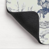 Blauer Schuppenflecht Mousepad (Ecke)