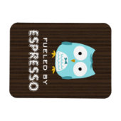 Blauer Schüssel gespeist von Espresso (anpassbarer Magnet (Horizontal)