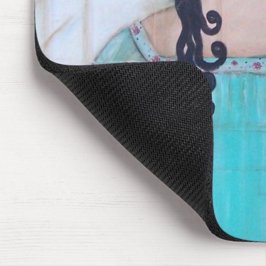 Blauer Schutzengel Mousepad (Ecke)