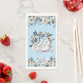 Blauer Schwan Papier Serviette (Beispiel)
