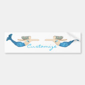 Blauer Schwanz Mermaid Schwimmbad Thunder_Cove Autoaufkleber (Vorne)