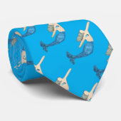 Blauer Schwanz Mermaid Schwimmbad Thunder_Cove Krawatte (Gerollt)