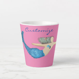 Blauer Schwanz Mermaid Schwimmbad Thunder_Cove Milchtasse