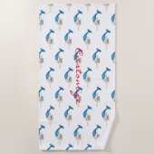 Blauer Schwanz Mermaid Schwimmbad Thunder_Cove Strandtuch (Vorderseite)