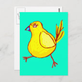 Blauer Schwanz Postkarte (Vorne/Hinten)