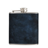 Blauer/Schwarz-Design-Flasche Flachmann (Vorderseite)