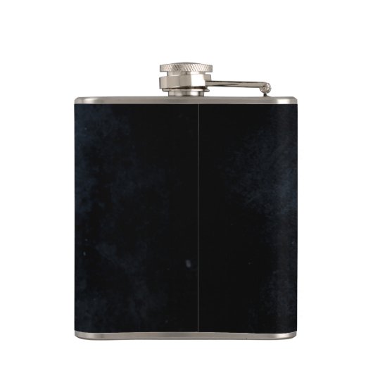 Blauer/Schwarz-Design-Flasche Flachmann (Rückseite)