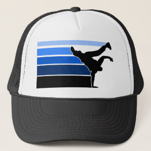 Blauer Schwarz-Hut BBOY Steigung Truckerkappe