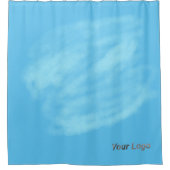 Blauer schwarzer Farbeffekt Acrylkunstduschvorhang Duschvorhang (Vorderseite)