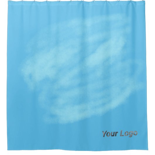 Blauer schwarzer Farbeffekt Acrylkunstduschvorhang Duschvorhang (Vorderseite)