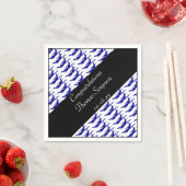 Blauer schwarzer Flugzeugservietten Serviette (Beispiel)