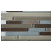 Blauer schwarzer Tile Stoff (Fat Quarter (45,7 x 55,9 cm))