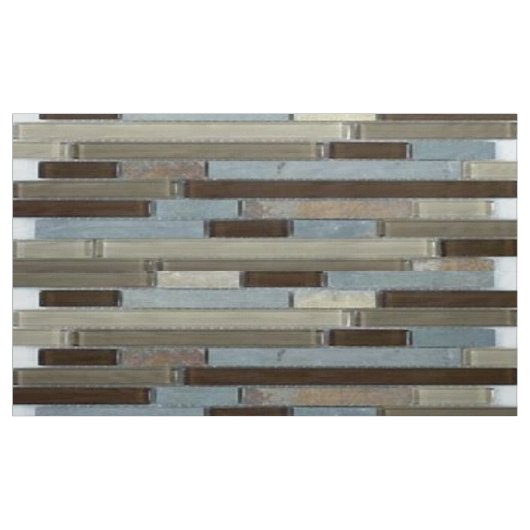 Blauer schwarzer Tile Stoff (Yard (91,4 cm))
