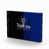 Blauer/schwarzer Tuxedo-Druck-Bachelor-Partei bevo Fotoblock (Rechts)