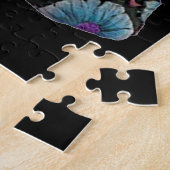 Blauer schwarzer Zucker-Schädeltag der Toten Puzzle (Seite)