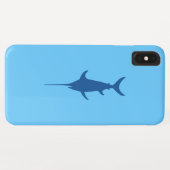 Blauer Schwertfisch Case-Mate iPhone Hülle (Rückseite (Horizontal))