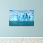 Blauer See, Eis und Himmel Leinwanddruck (Insitu (Holzboden))
