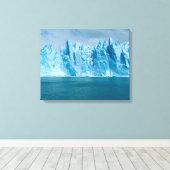 Blauer See, Eis und Himmel Leinwanddruck (Insitu (Holzboden))