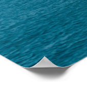 Blauer See, Eis und Himmel Poster (Ecke)