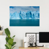 Blauer See, Eis und Himmel Poster (Heimbüro)
