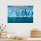 Blauer See, Eis und Himmel Poster (Küche)