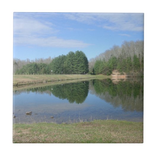 Blauer See Fliese (Vorderseite)