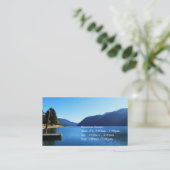 Blauer See, Himmel, Moupanorama beruflich Visitenkarte (Stehend Vorderseite)