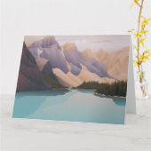 Blauer See Karte (Gelbe Blume)