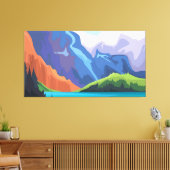Blauer See Leinwanddruck (Insitu (Wohnzimmer))