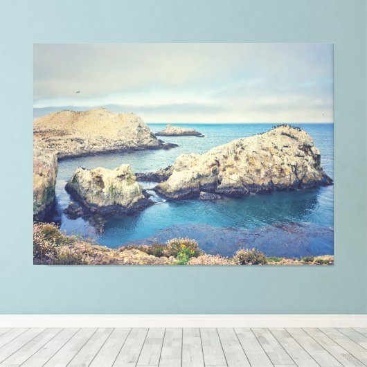 Blauer See Leinwanddruck (Insitu (Holzboden))