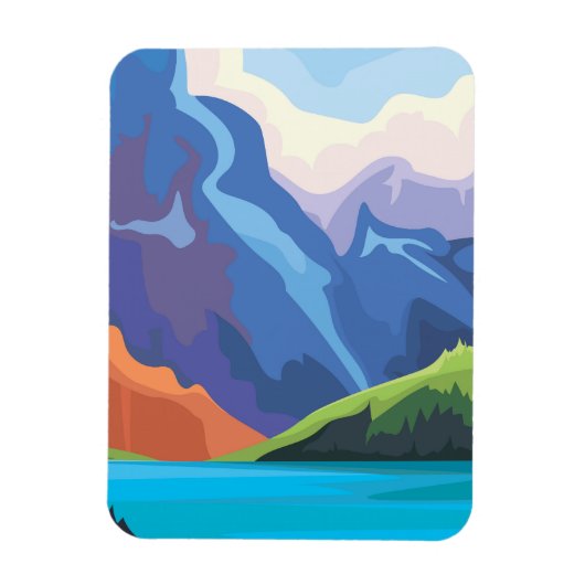 Blauer See Magnet (Vertikal)