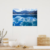 Blauer See, Nebellandschaft Poster (Küche)