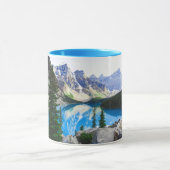 Blauer See Rocky Mountain Pinienwald Tasse (Zentrum)